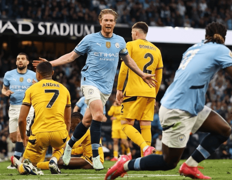 曼城1-0狼队，德布劳内轰入制胜球！他会成为梅西的迈阿密帮手吗